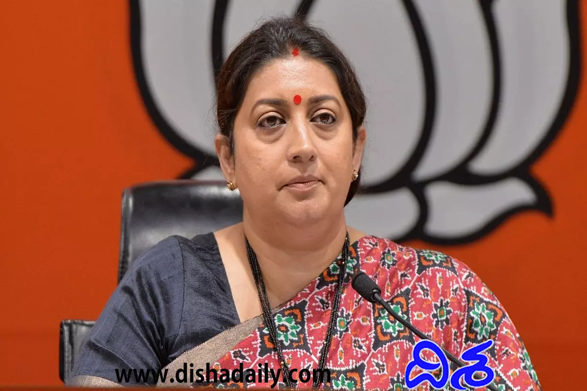 Congress Protest To Save 2000 Crores of Gandhis: Smriti Irani