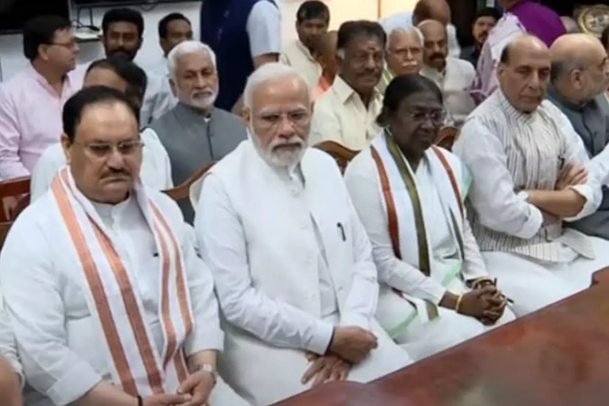 NDA Presidential Candidate Draupadi Murmu Files Nomination in the Presece Of PM Modi