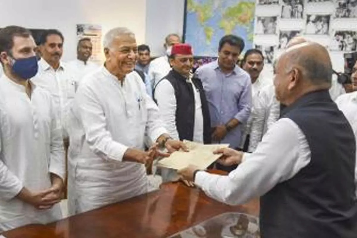 Presidential Candidate Yashwant Sinha Files Nomination