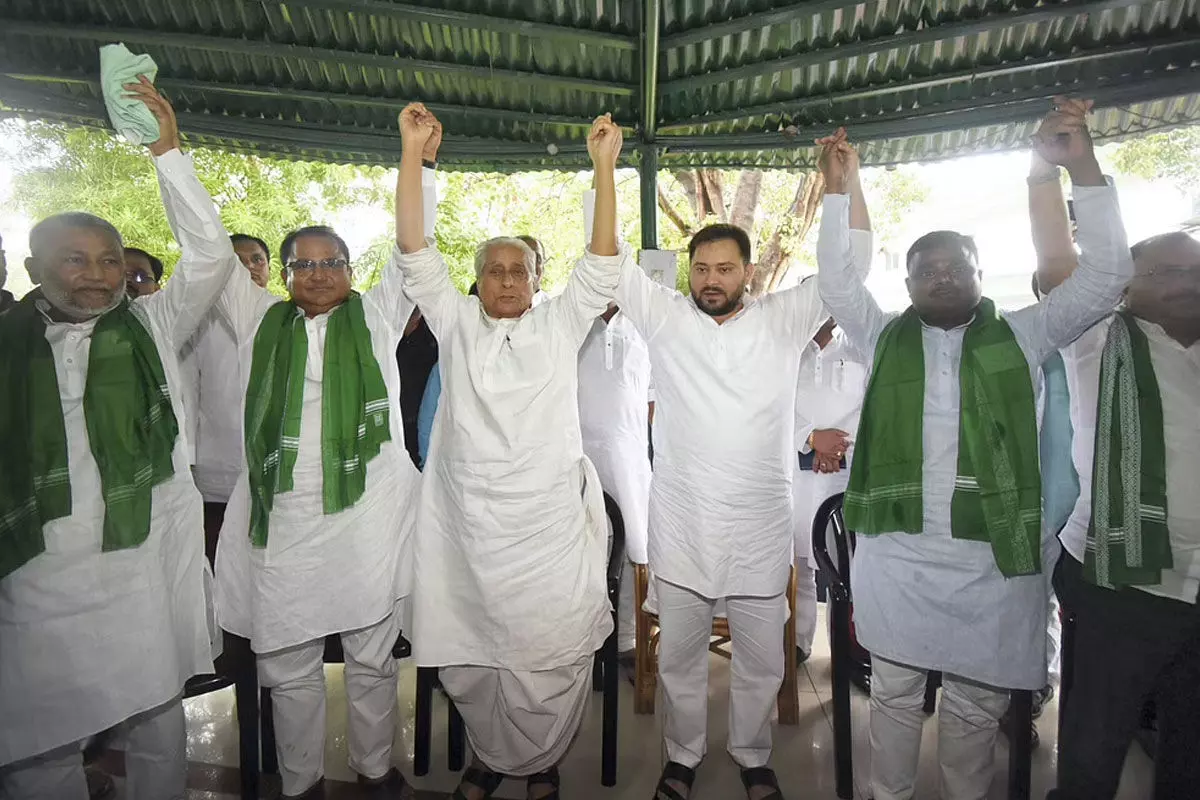 Four Of Five AIMIM MLAs Join RJD Party In Bihar