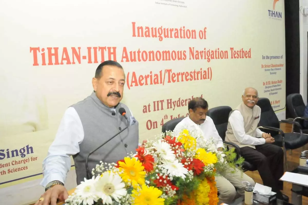 Union Minister Jitendra Singh Inaugurates TiHAN Autonomous Navigation Testbed At IIT Hyderabad