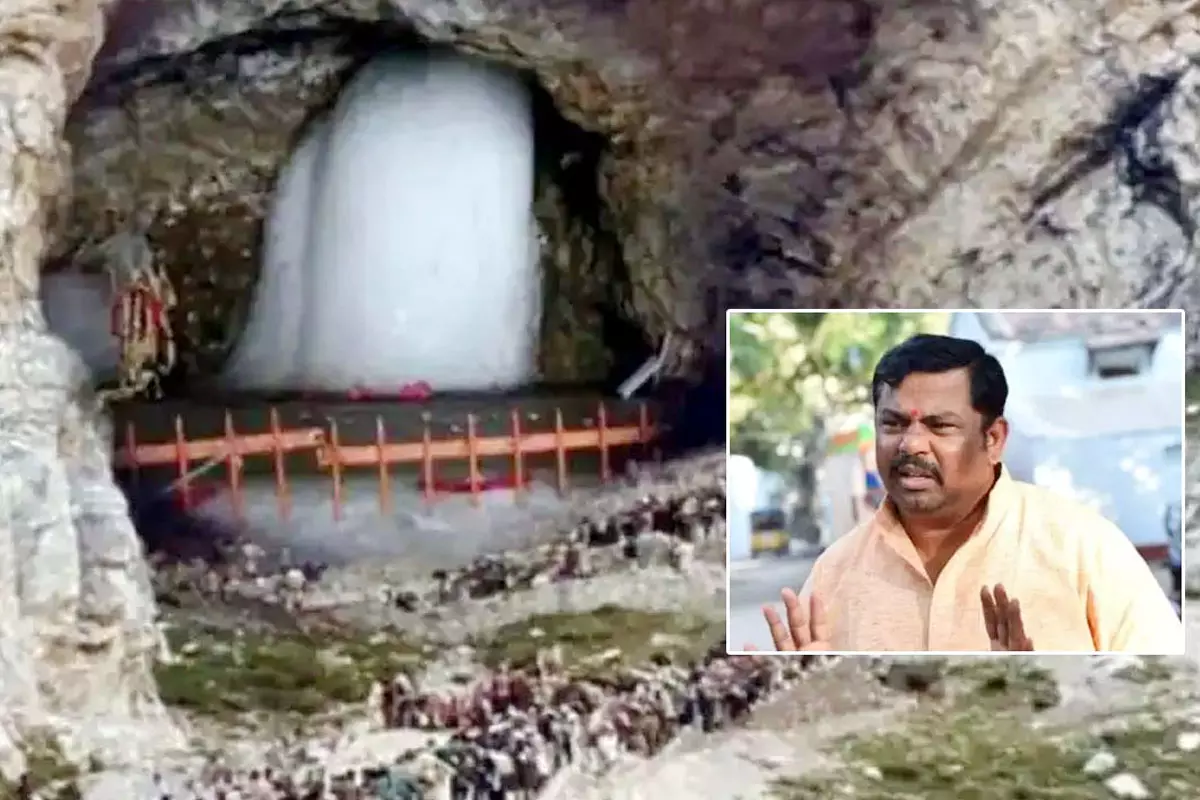 BJP MLA Raja Singh, Family Escape Cloudburst at Amarnath Yatra