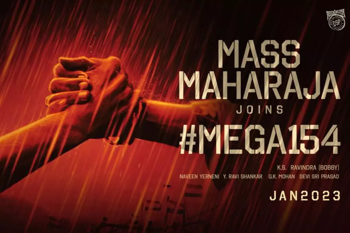 Ravi Teja Joins Megastar Chiranjeevi, Bobbys Mega154