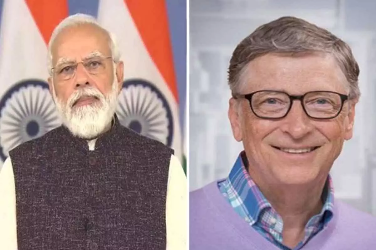 Bill Gates Lauds PM Modi as india crosses 2 Billion Covid Vaccinations