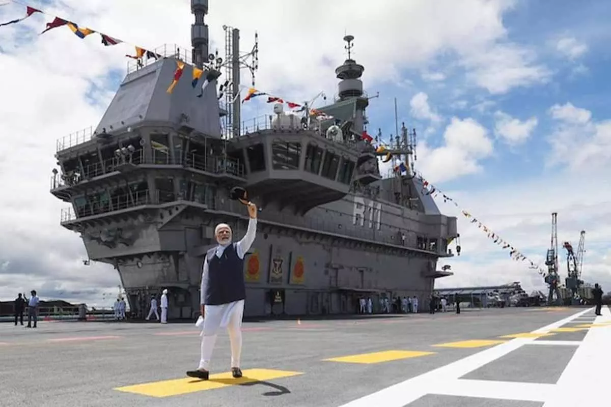 వర్ణించడానికి మాటల్లేవు.. PM Modi recalls time spent on board INS Vikrant