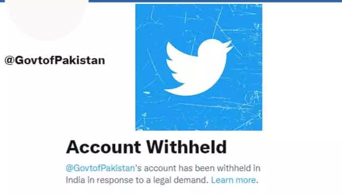 Twitter takes down Pakistan govts account in India