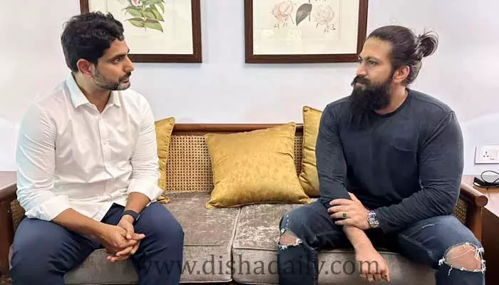 Nara Lokesh తో KGF హీరో Yash  భేటీ