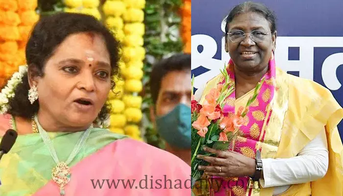 రాష్ట్రపతికి స్వాగతం పలికిన Governor Tamilisai