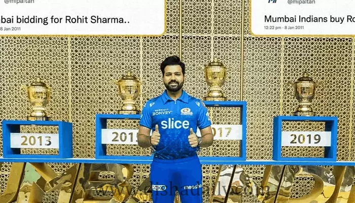 ముంబై ఇండియన్స్‌లో 12 సంవత్సరాలు పూర్తి Rohit Sharma  ( వీడియో)