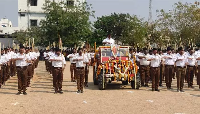 ఆర్ఎస్ఎస్ ఆధ్వర్యంలో బైంసాలో భారీ పథపంచలన్