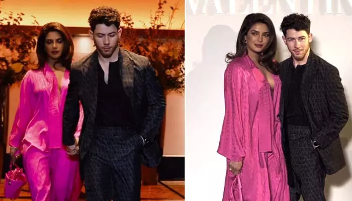 Priyanka Chopra:  బ్రా లెస్ పింక్ గౌనులో ప్రియాంక.. అందాలన్నీ ఆరుబయటే