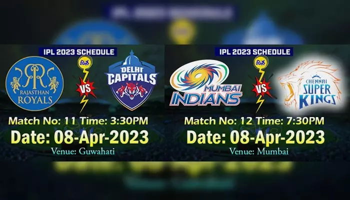 IPL 2023: నేడు డబుల్ ధమకా.. రాజస్థాన్‌‌తో ఢిల్లీ తాడోపేడో.. చెన్నైను ఢీకొట్టనున్న రోహిత్ సేన