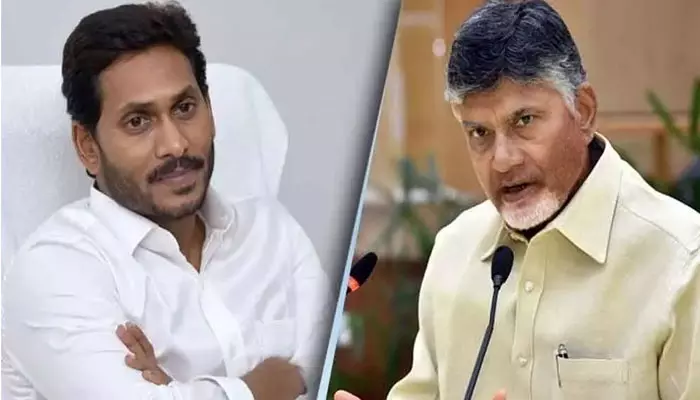 చంద్రబాబు చెప్పుల్లో జగన్​ పాదాలు