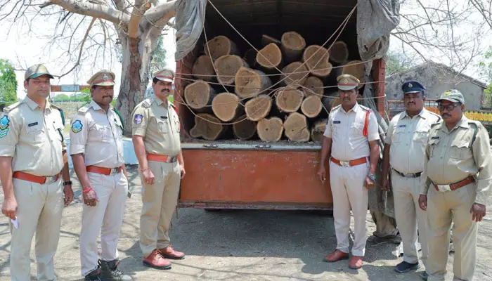 అక్రమంగా తరలిస్తున్న కలప పట్టివేత