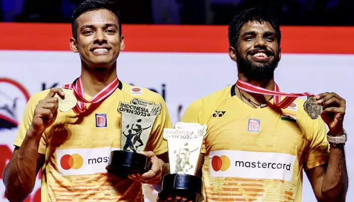 Indonesia open 2023: చరిత్ర సృష్టించిన సాత్విక్‌–చిరాగ్‌.. తొలి భారత జోడీగా రికార్డ్