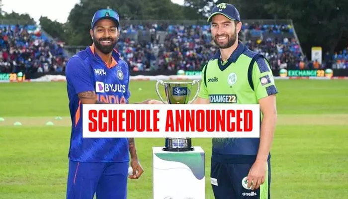 India vs Ireland T20 Schedule : టీ20 సిరీస్‌.. షెడ్యూల్‌ విడుదల