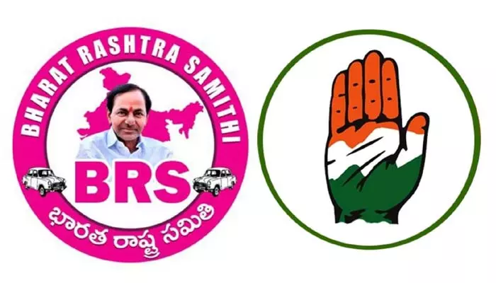 కాంగ్రెస్, బీఆర్ఎస్ పోటాపోటీ ధర్నాలు.. స్టేట్‌లో పొలిటికల్ హీట్!