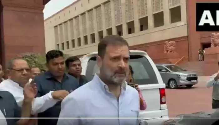 Rahul Gandhi : తీవ్రమైన వ్యాఖ్యలు చేసి పార్లమెంట్ నుంచి వెళ్లిపోయిన రాహుల్