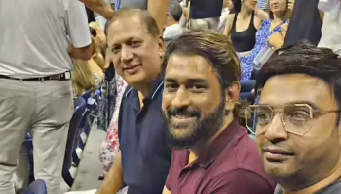 MS Dhoni: యూఎస్ ఓపెన్‌లో ధోనీ సందడి.. వీడియో వైరల్