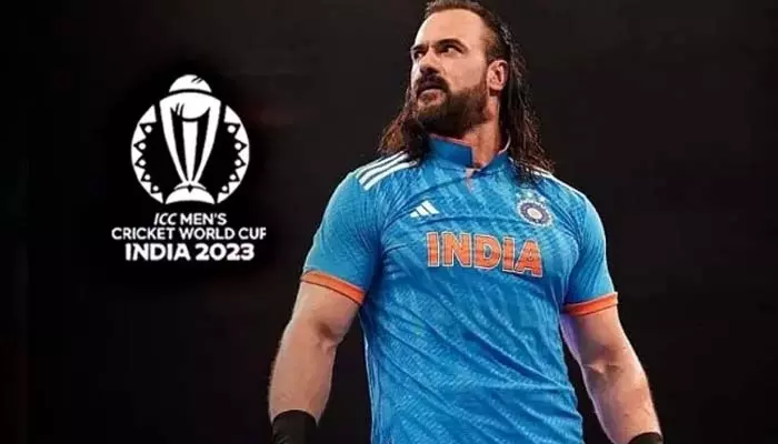 ICC World Cup 2023: క్రికెట్‌ ఫీవర్‌.. వరల్డ్‌కప్‌లో టీమిండియాకు మద్దతుగా WWE సూపర్‌ స్టార్‌..