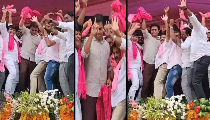 పవన్ కల్యాణ్ స్టెప్పులతో KTR సూపర్ డ్యాన్స్.. ఏ పాటకో తెలుసా? (వీడియో)