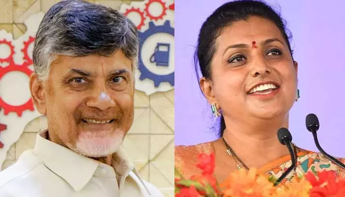 ఒకే విమానంలో చంద్రబాబు, రోజా.. తర్వాత ఏం జరిగిందంటే..?