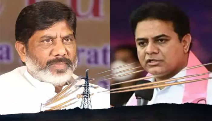 ‘కరెంట్’ వార్ పాలిటిక్స్! భట్టి వర్సెస్ కేటీఆర్ పవర్ కట్ కౌంటర్స్