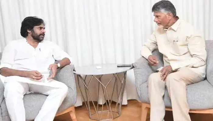 మరోసారి చంద్రబాబు పవన్ కల్యాణ్ భేటీ