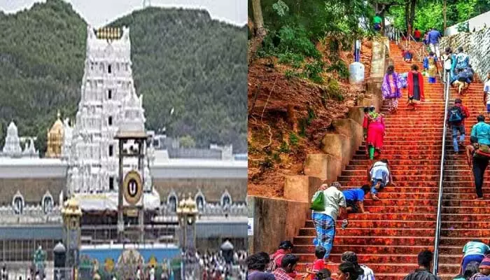 Tirumala: శ్రీవారి మెట్ల మార్గంలో భక్తుల ఇక్కట్లు..