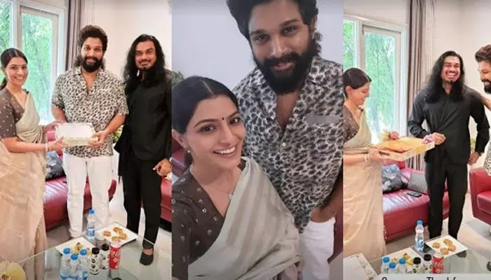 బన్నీ ఇంటికి వెళ్లిన కోలీవుడ్ హీరోయిన్.. ఎందుకంటే..?