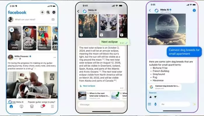 భారత్‌లోకి ‘మెటా ఏఐ’.. ఇక వాట్సప్, ఇన్‌స్టా, ఫేస్‌బుక్‌లో ఏఐ అసిస్టెంట్