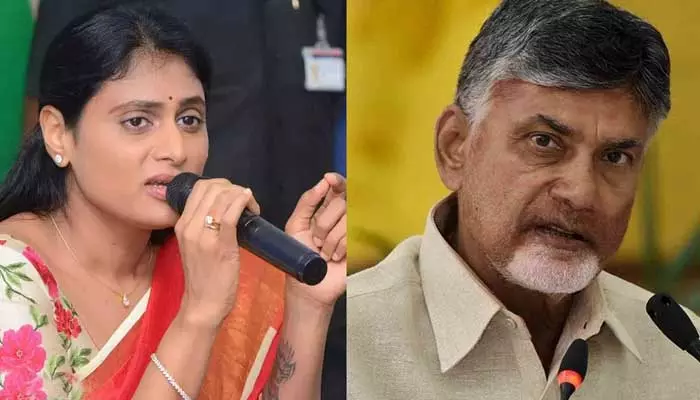 నితీష్ అలా చేశాక చంద్రబాబు సైలెంట్ ఎందుకో.. షర్మిల ఆసక్తికర ట్వీట్