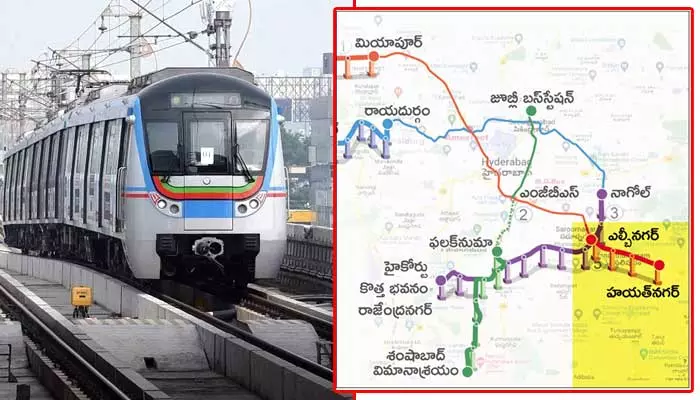 HYD Metro : ఎల్బీనగర్ - హయత్‎నగర్ మెట్రో రైలు డీపీఆర్ సిద్ధం..