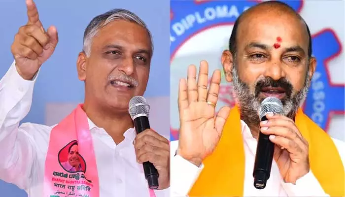 బండి వ్యాఖ్యల వెనక మర్మమేంటి! హరీశ్‌రావుకు సొంత పార్టీలో చెక్ పెట్టేందుకేనా..?