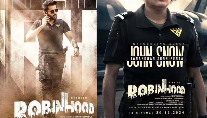 నితిన్ Robinhood అప్డేట్..స్పెషల్ పోస్టర్ రిలీజ్ చేసిన మేకర్స్