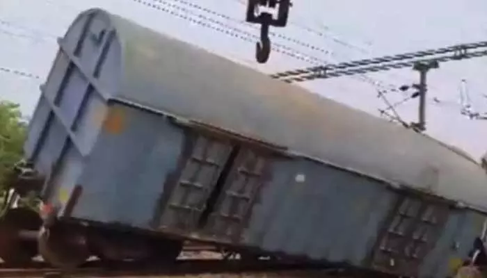 Rajasthan Train Derailment : రాజస్థాన్‌లో పట్టాలు తప్పిన గూడ్స్ రైలు