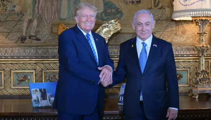 Trump-Netanyahu: అమెరికా మాజీ అధ్యక్షుడు ట్రంప్‌‌ను కలిసిన ఇజ్రాయెల్‌ ప్రధాని