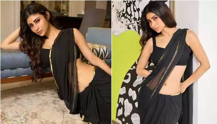 Mouni Roy బ్లాక్ చీరలో అందాల విందు ఇస్తున్న మౌనీరాయ్.. ఫోటోస్ చూస్తే మతిపోవాల్సిందే!