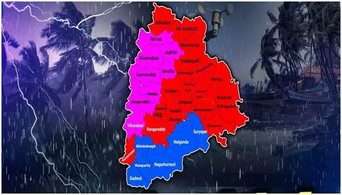 Rain alert: నేడు తెలంగాణలో ఈ జిల్లాల్లో వర్షాలు.. అలర్ట్ జారీ