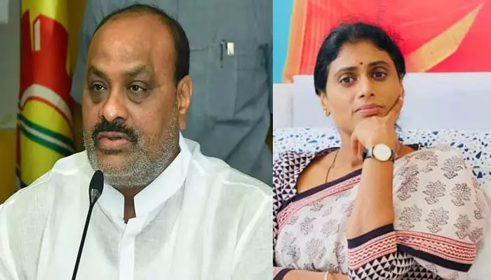 AP News:వైఎస్ ష‌ర్మిల‌పై మంత్రి అచ్చెన్నాయుడు ఫైర్!