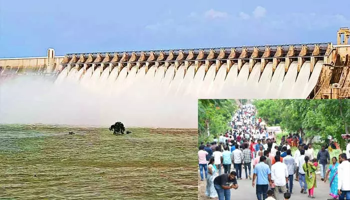 Nagarjuna sagar : కృష్ణమ్మ అందాల కనువిందు.. పర్యాటకుల సందడి..