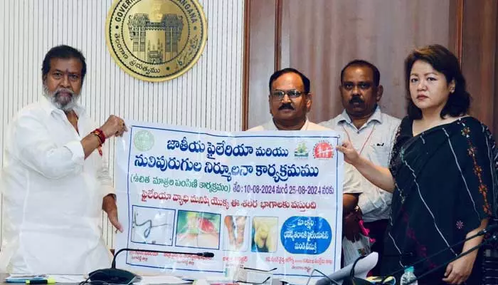 Free Tablets : ఫైలేరియా, నులిపురుగుల నిర్మూల‌న‌కు ఉచిత మాత్రల పంపిణీ: మంత్రి