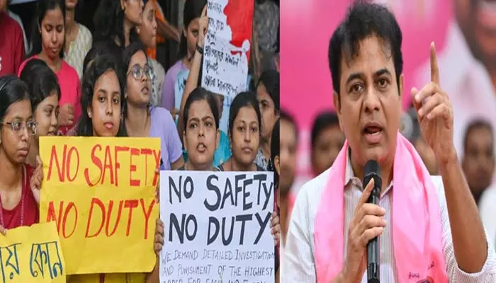 KTR : మన ఆడపిల్లలు ఎక్కడైనా క్షేమంగా ఉంటారా? కోల్‌కతా డాక్టర్‌ ఘటనపై కేటీఆర్‌ ట్వీట్