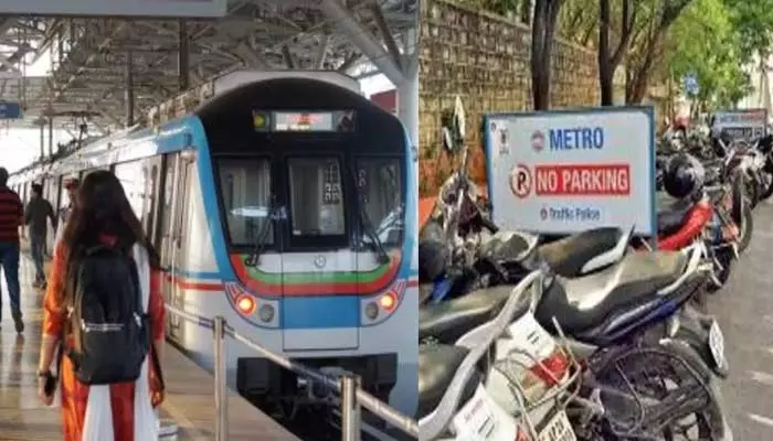 Metro : హైదరాబాద్ మెట్రో ప్రయాణికులకు షాక్.. పార్కింగ్ ఫీజుపై కీలక నిర్ణయం