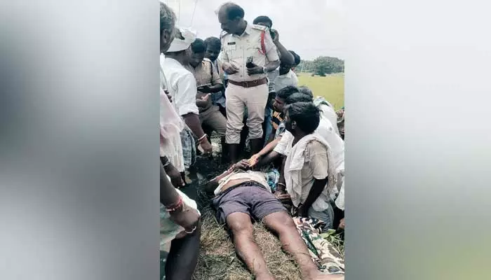 crime : విద్యుత్ షాక్ తగిలి రైతు మృతి