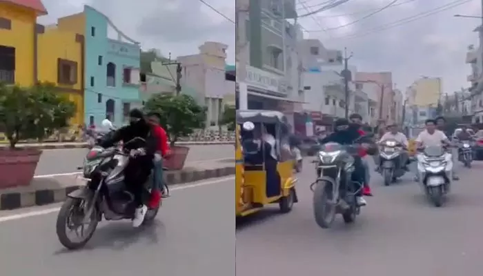 Viral Video : బురఖా ధరించి బైక్‌పై ప్రమాదకర స్టంట్స్.. ఐదుగురిని అరెస్ట్ చేసిన హైదరాబాద్ పోలీసులు