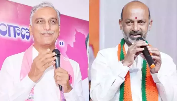 Harish Rao- Bandi Sanjay:తెలుగు భాష గొప్పతనాన్ని వివరించిన మాజీ మంత్రి హరీష్ రావు&బండి సంజయ్