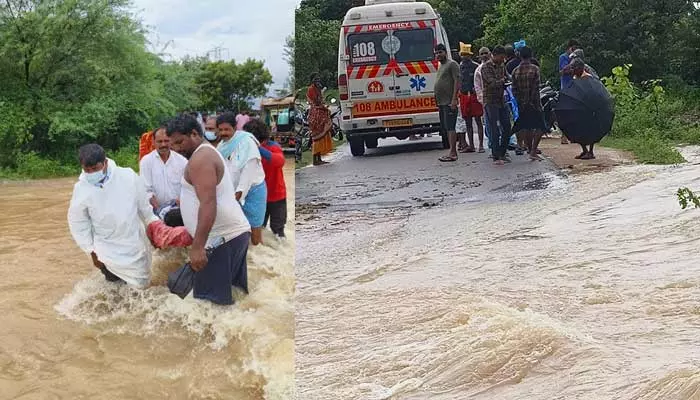 ఎడతెరిపి లేకుండా కురుస్తున్న వానలు.. ఇల్లు కూలి ఒకరికి గాయాలు