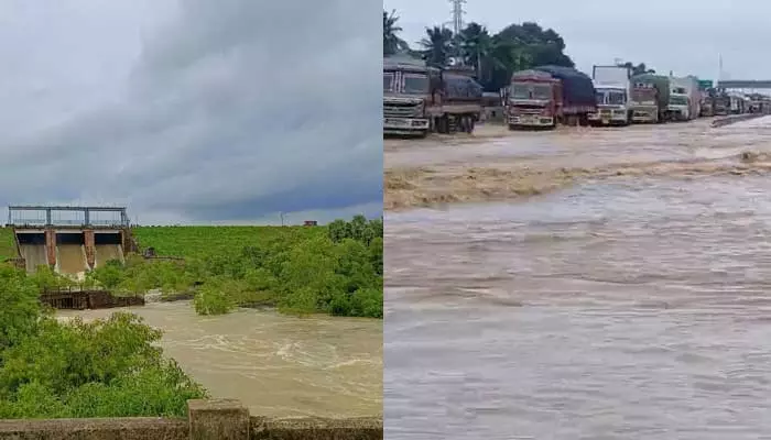 తమ్మిలేరు జలాశయానికి వరద ముప్పు..మొదటి ప్రమాద హెచ్చరిక జారీ