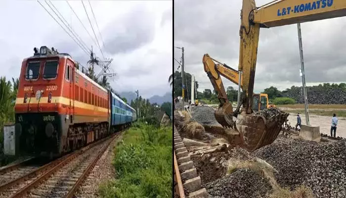 Rains : తెలుగు రాష్ట్రాల్లో భారీ వర్షాలకు 432 రైళ్లు రద్దు.. బస్సు సర్వీస్‌లు సైతం